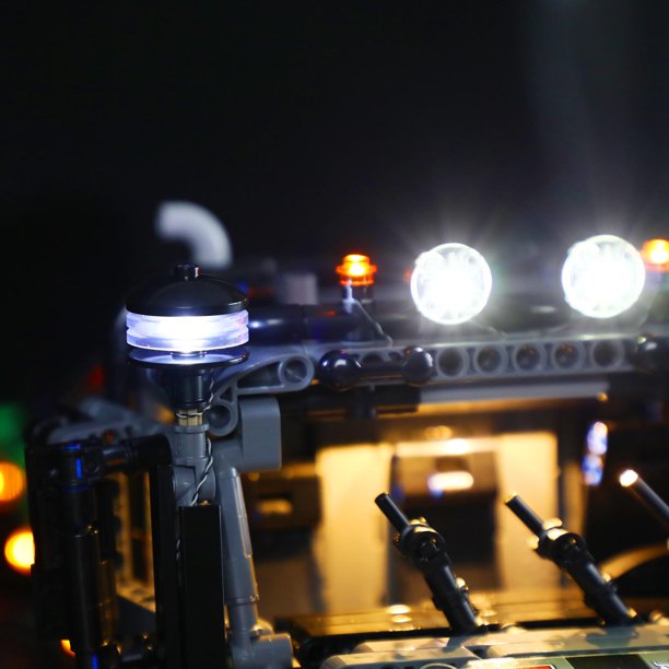 BRIKSMAX LED Lighting Kit for 4x4 Mercedes-Benz Zetros Trial Truck Compatible with 42129 Building Model, Light Set with Remote Control(Not Include The Building Set)