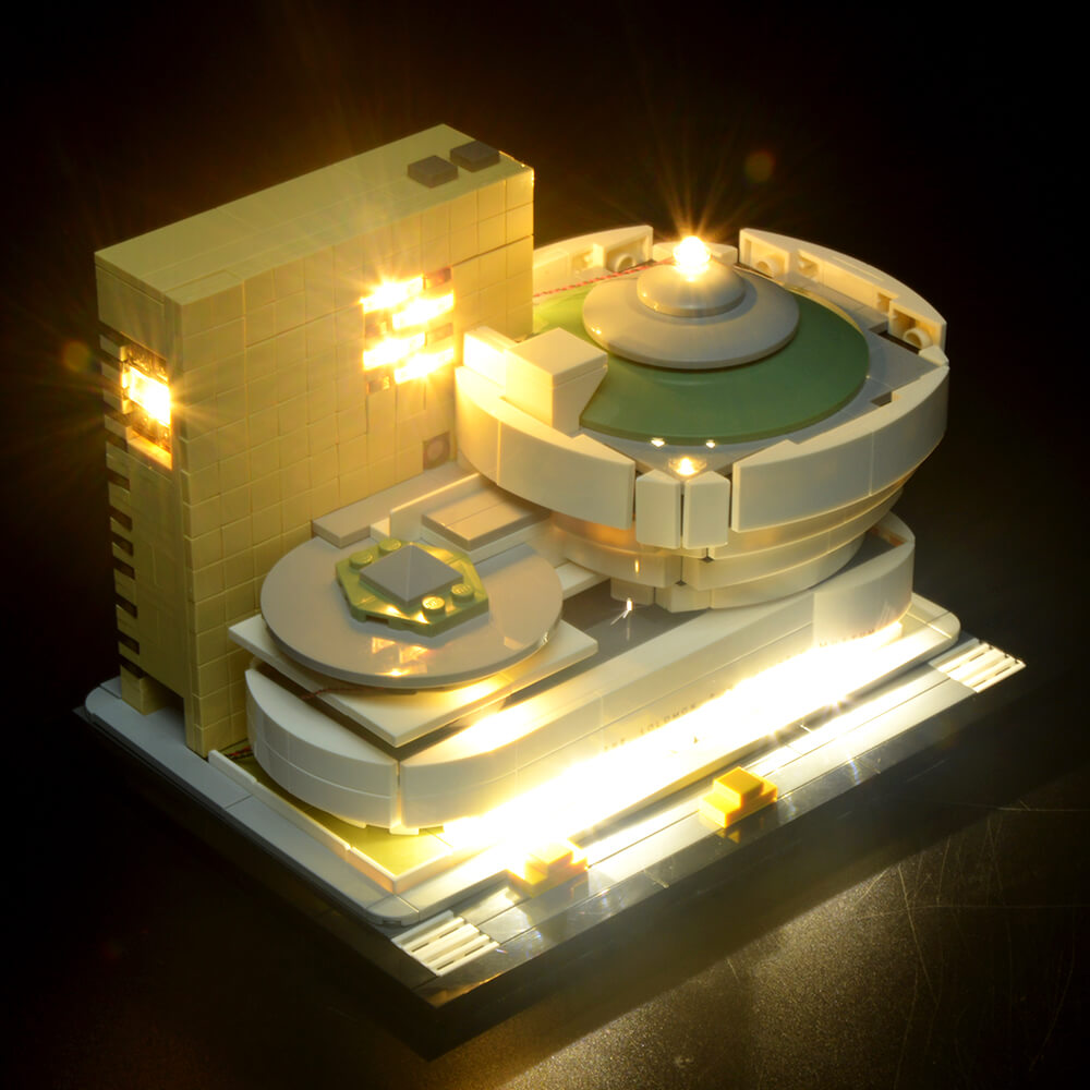 Lego Light Kit For Solomon R. Guggenheim Museum 21035 BriksMax