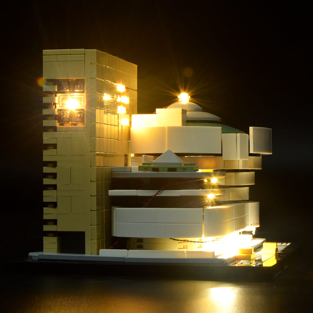 Lego Light Kit For Solomon R. Guggenheim Museum 21035 BriksMax