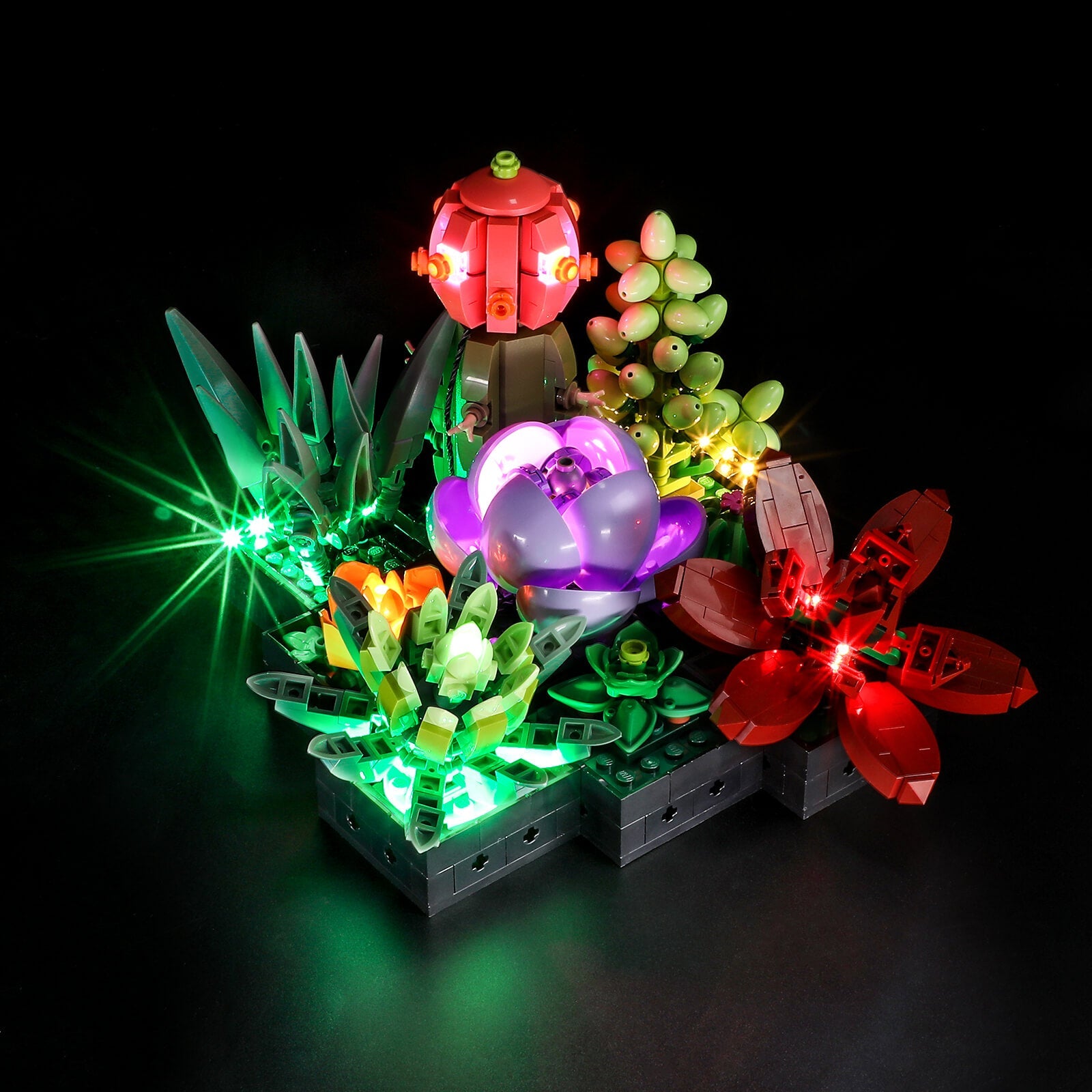 succulent flower lego Briksmax Light Kit For Succulents 10309
