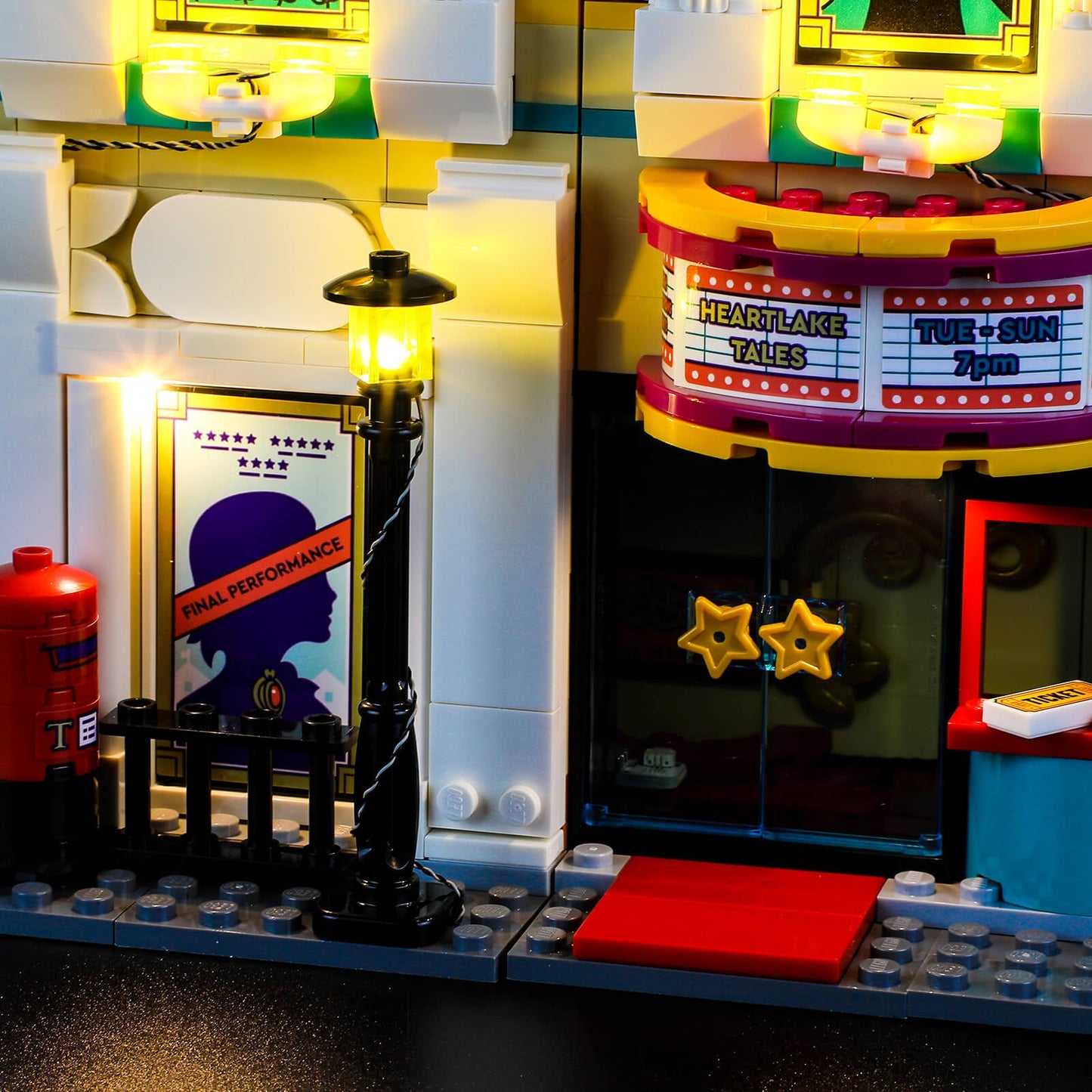 add led lights to Lego Andrea's Theater School 41714