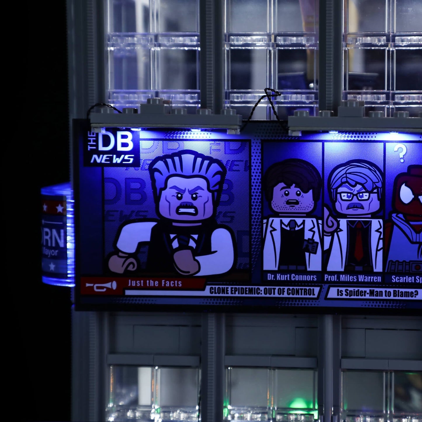 lego daily bugle 76178 ad board