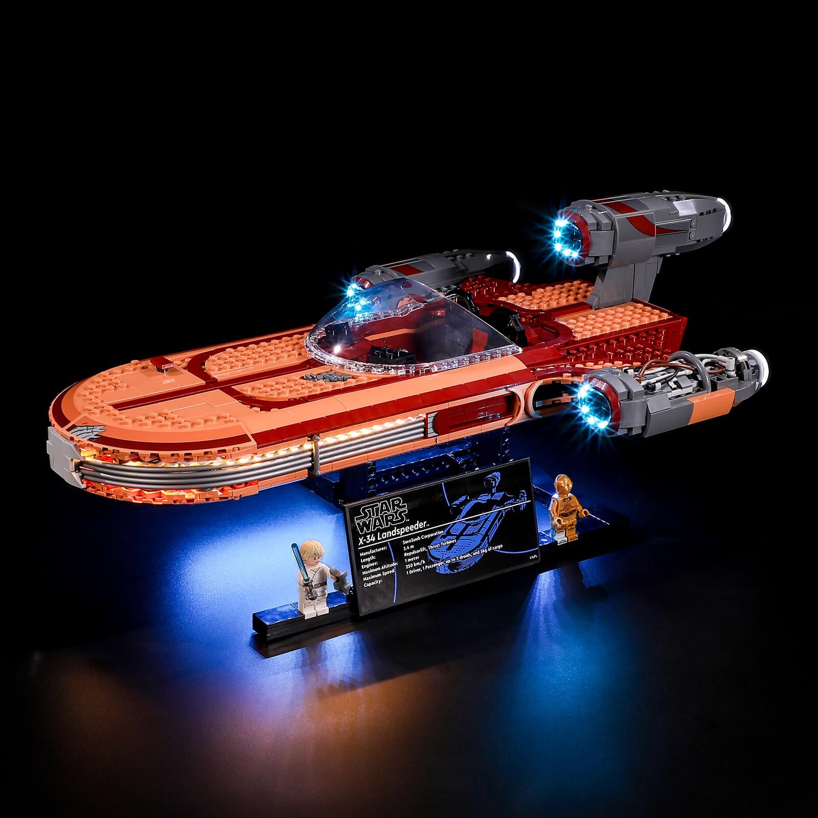 Lego Luke Skywalker's Landspeeder 75341 Light Kit – Briksmax