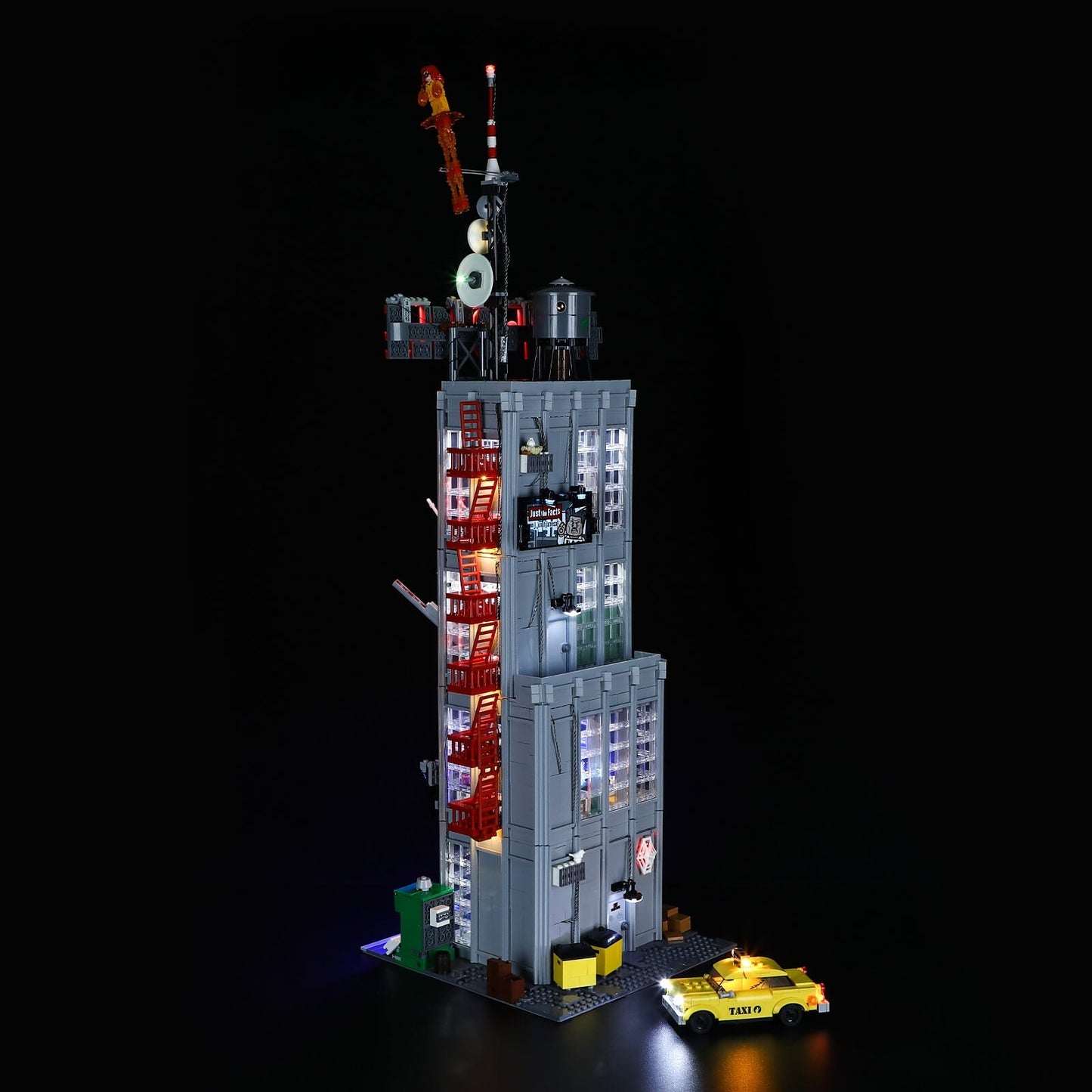 lego daily bugle 76178 lighting system