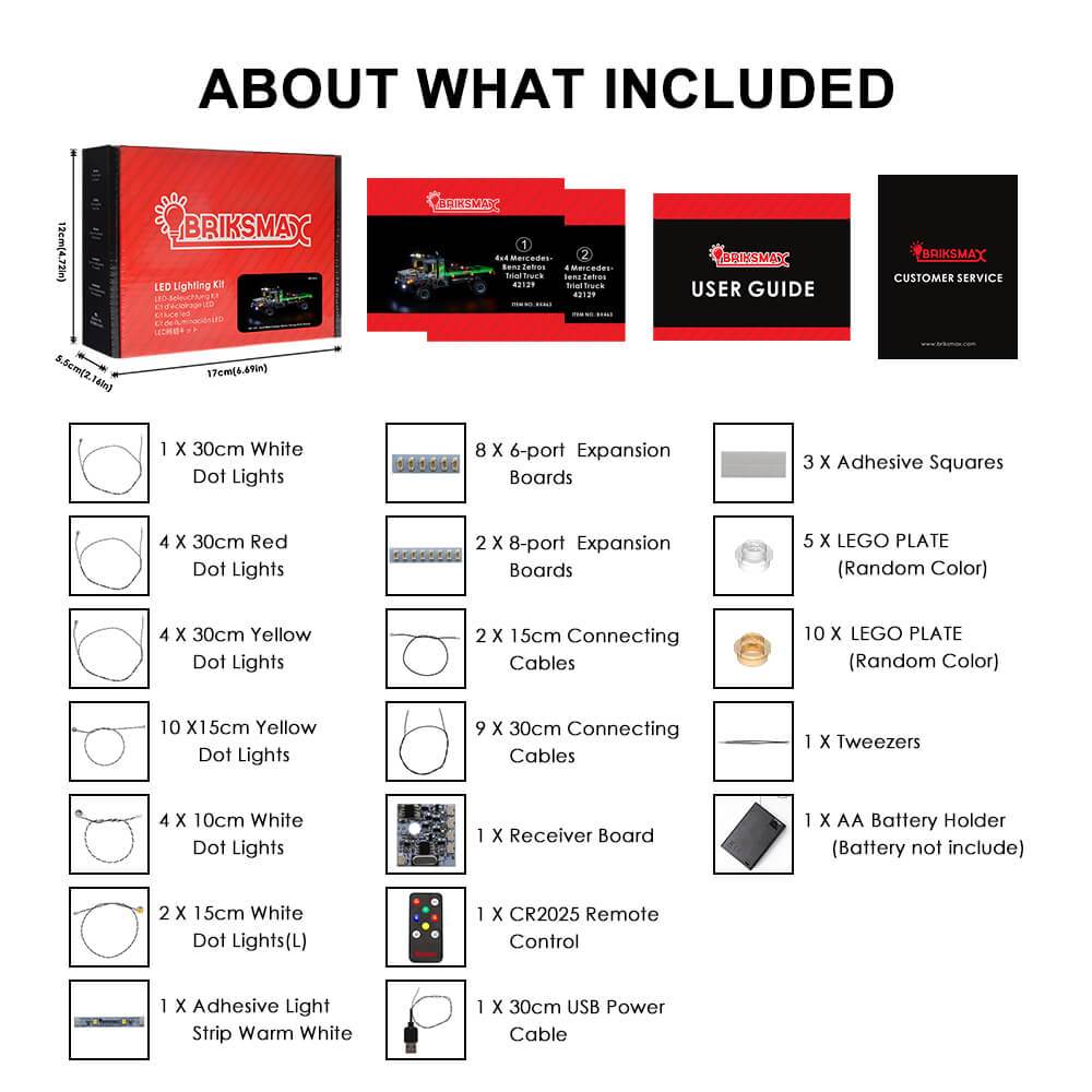Briksmax light kit for lego technic 42129