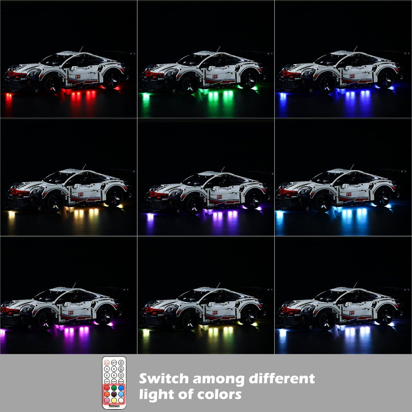 remote control lighting of Porsche 911 RSR 42096