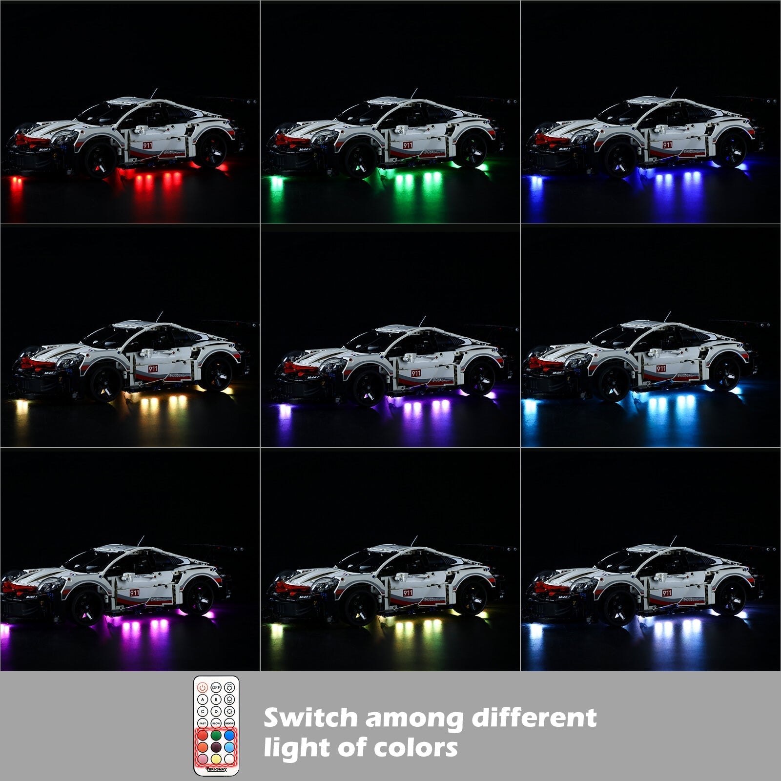 remote control lighting of Porsche 911 RSR 42096