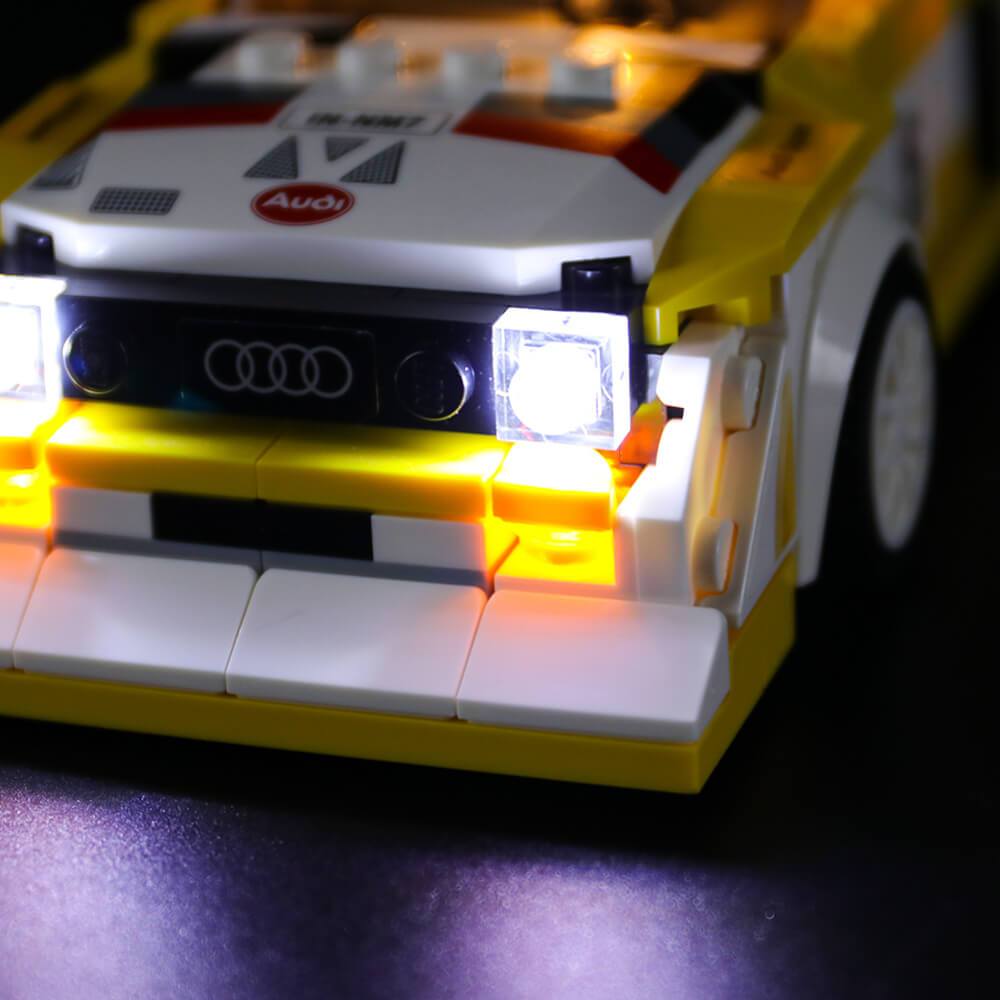 add led lights to lego 1985 audi sport quattro s1