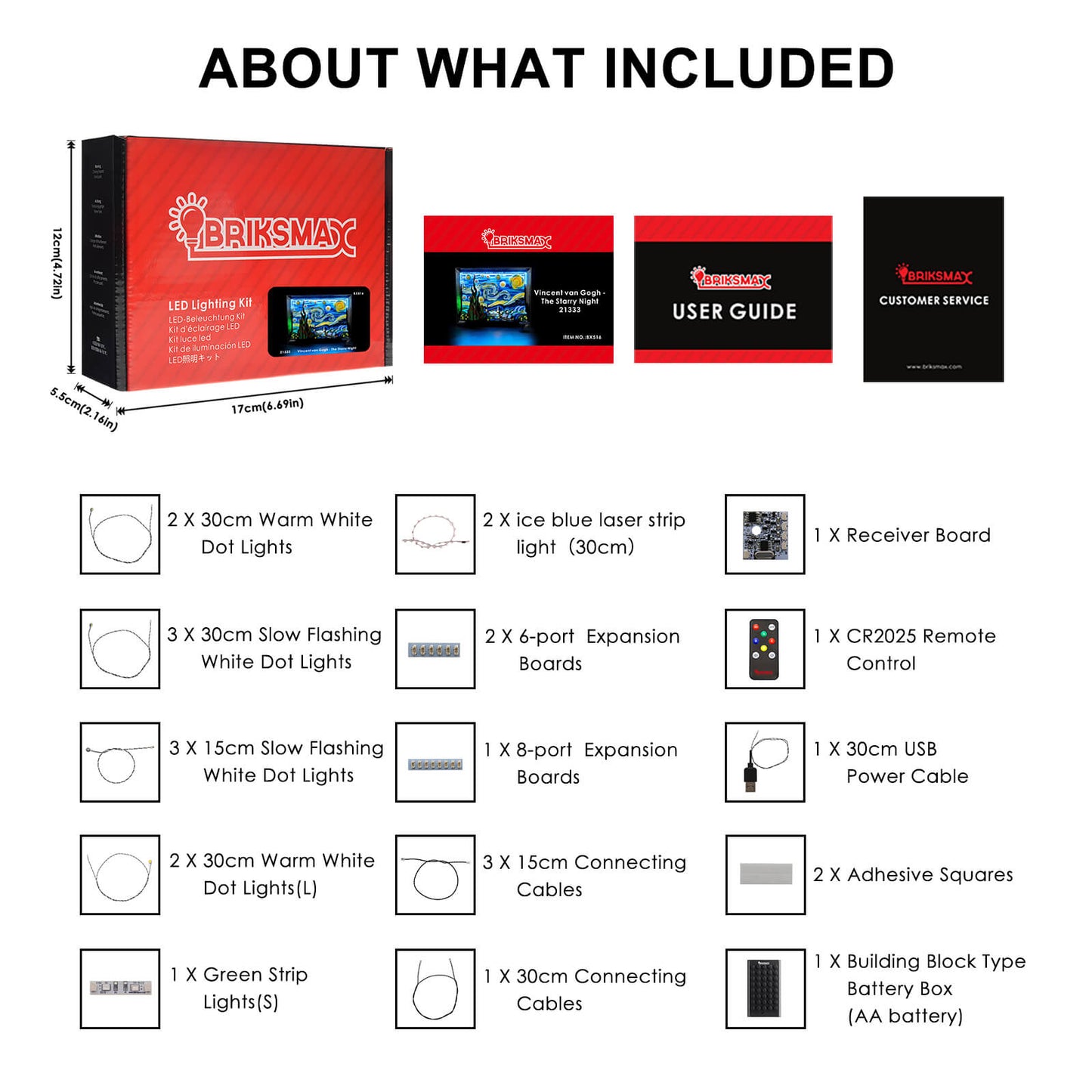 Vincent van Gogh - The Starry Night 21333 light kit from briksmax