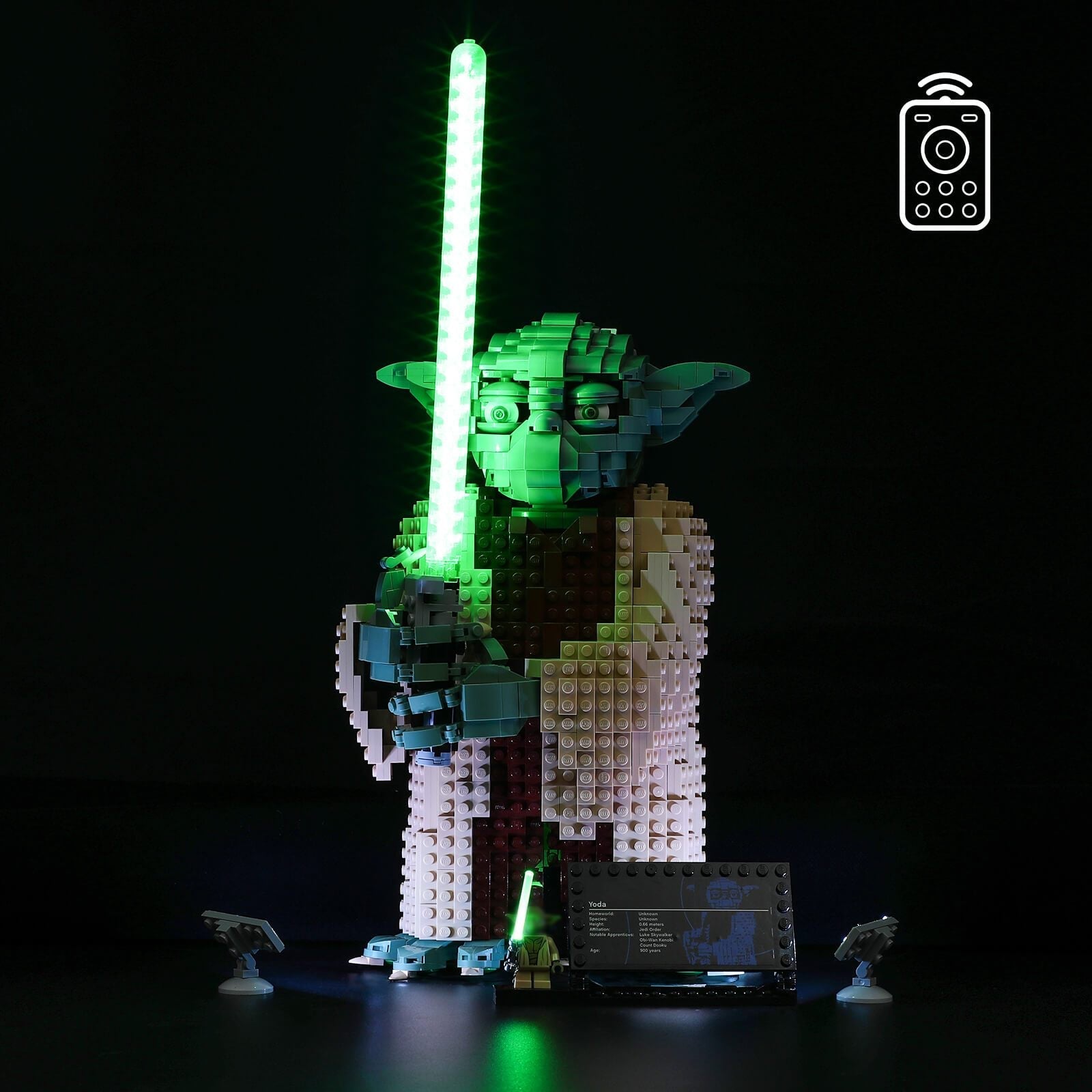 Led Lighting Kit For Lego Yoda 75255(With Remote) – Briksmax