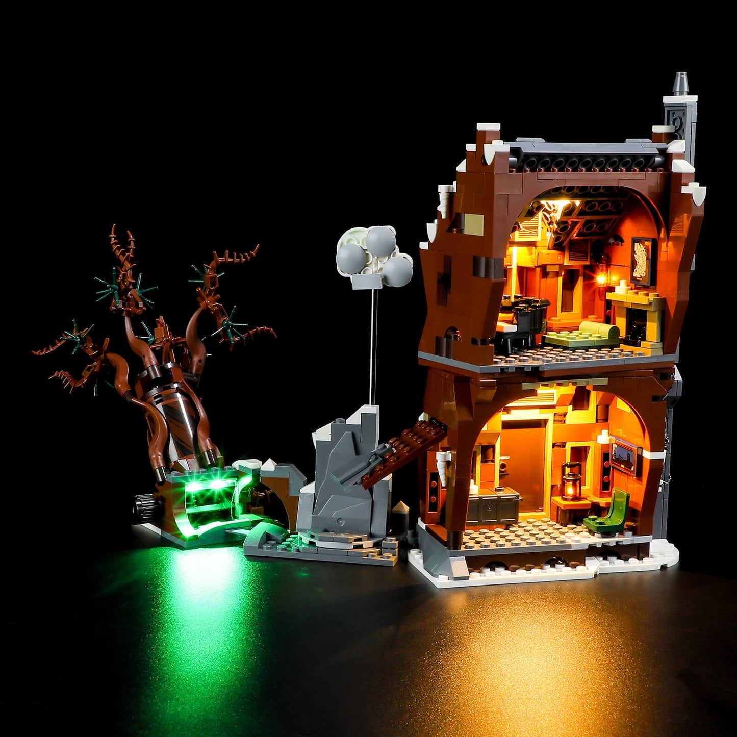 The Shrieking Shack & Whomping Willow 76407 lighting kit