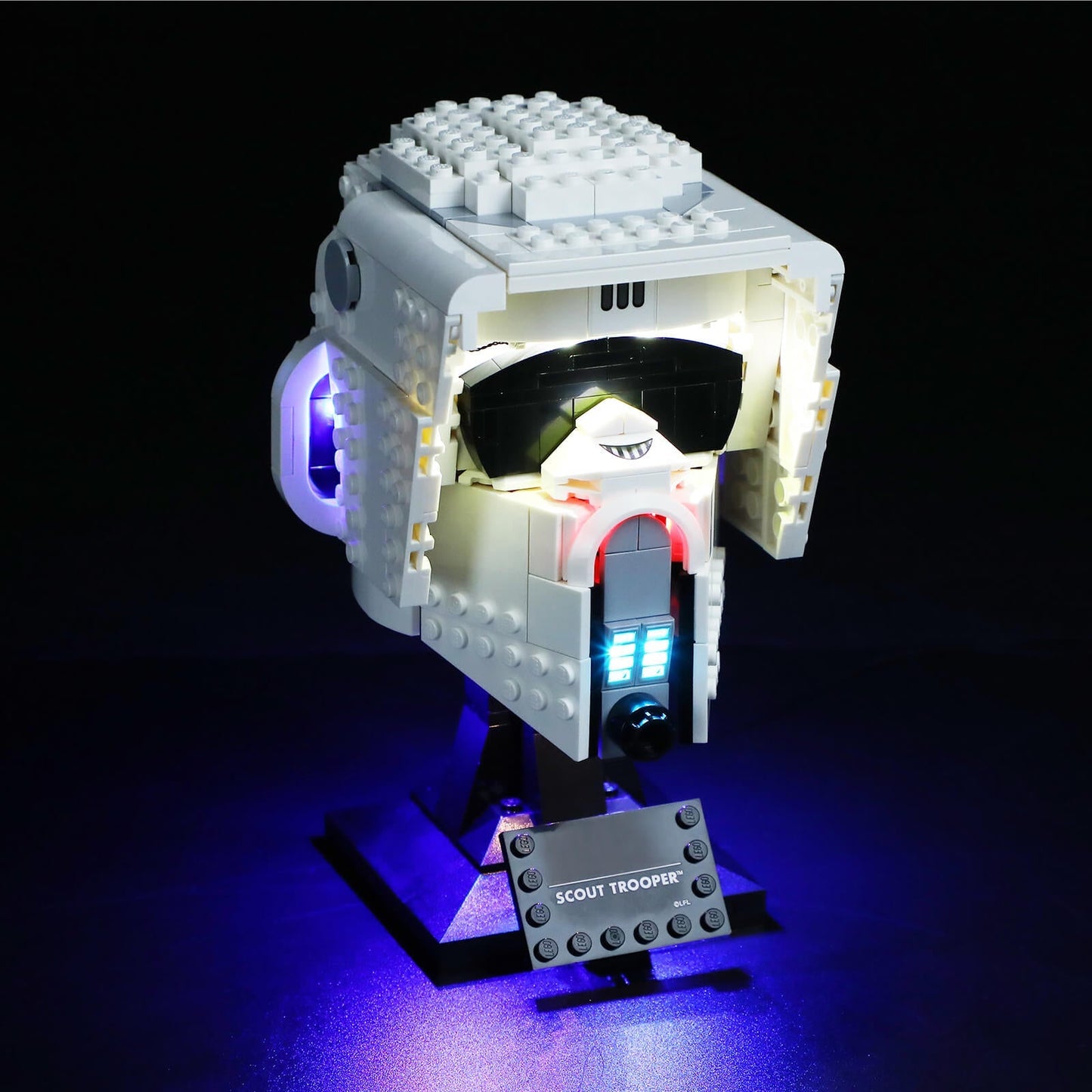 add led lights to Scout Trooper Helmet 75305