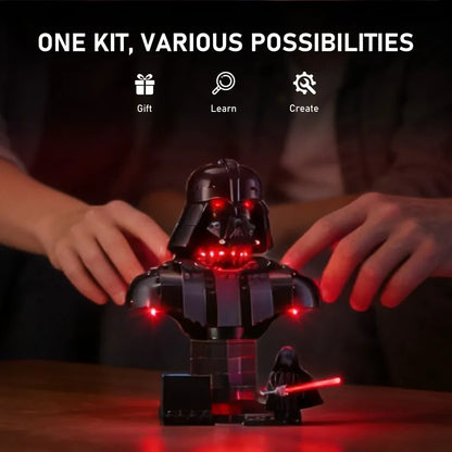 Light Kit for Darth Vader Bust 75439-Briksmax 2.0