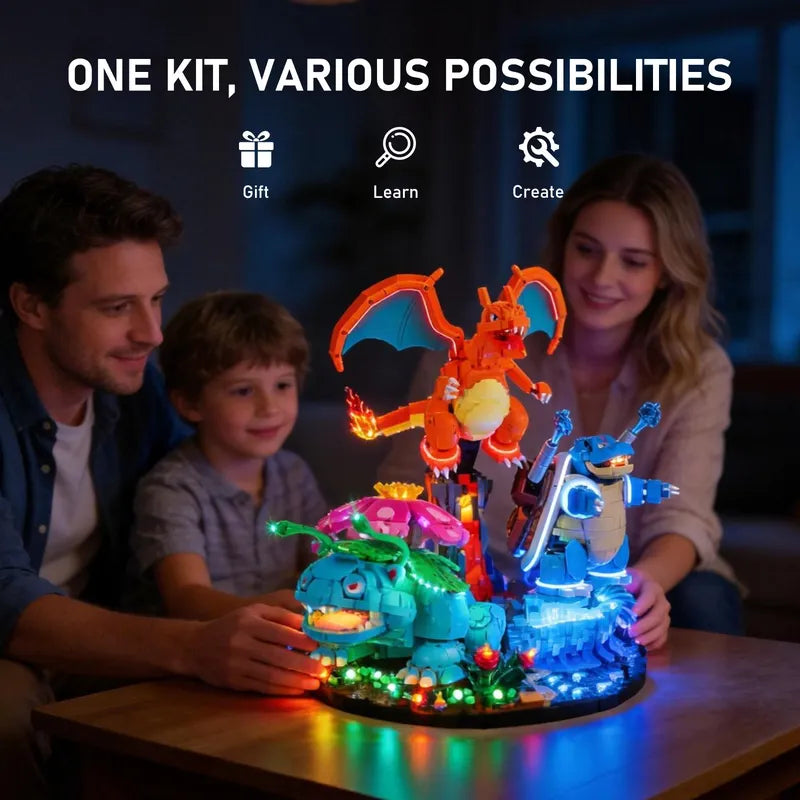 Light Kit for Venusaur, Charizard and Blastoise 72153 - Briksmax 2.0