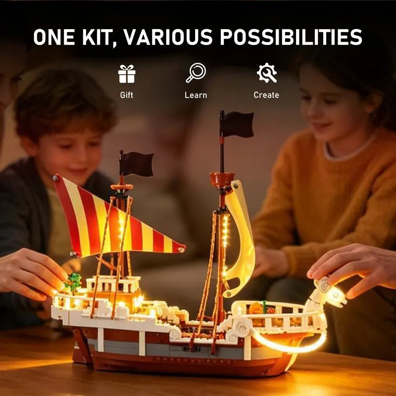Remote Light Kit For The Going Merry Pirate Ship 75639