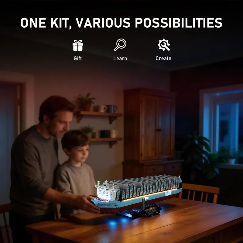 Light Kit for Maersk Dual-Fuel Container Vessel 40955 - Briksmax 2.0