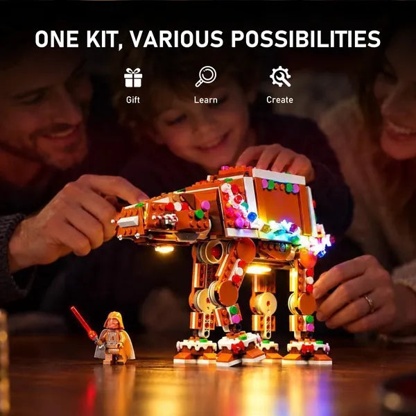 Color-Changing Light Kit for Gingerbread AT-AT Walker 40806 - Briksmax 2.0【Not Final Price｜Coming Soon】