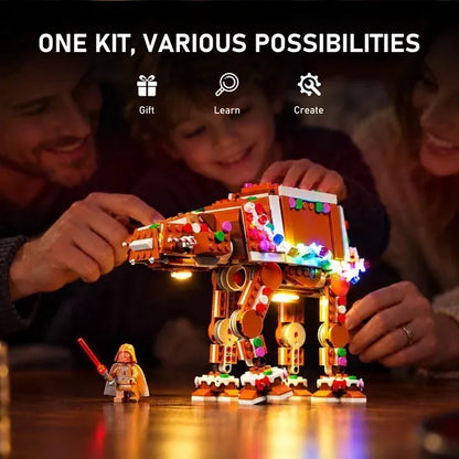 Color-Changing Light Kit for Gingerbread AT-AT Walker 40806 - Briksmax 2.0【Not Final Price｜Coming Soon】