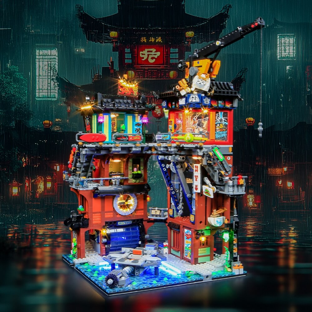 Briksmax 2.0 Licht-Kit für NINJAGO City Werkstätten #71837