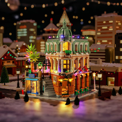 Kit d'éclairage pour hôtel-boutique n° 10297 (version Noël) - Briksmax 2.0