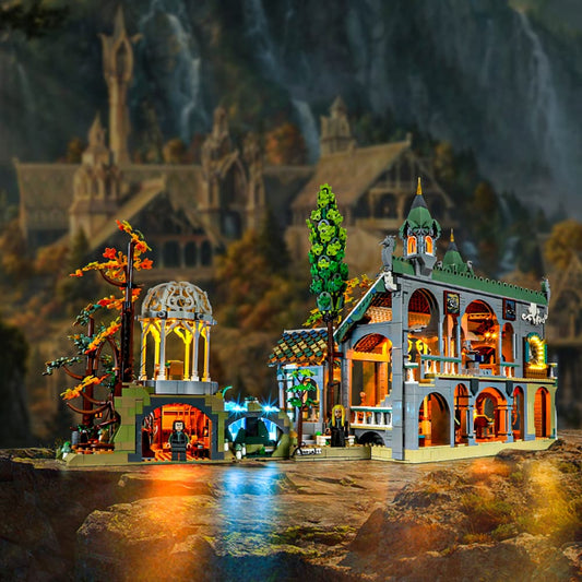 Light Kit For The Lord Of The Rings: Rivendell #10316-Briksmax