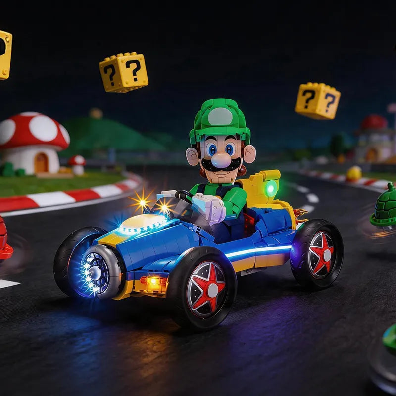 Light Kit for Mario Kart – Luigi & Mach 8 #72050 - Briksmax 2.0