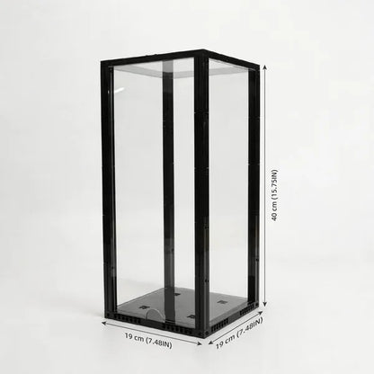 Front-Opening Display Case for LEGO® Models – 19 × 19 × 40 cm
