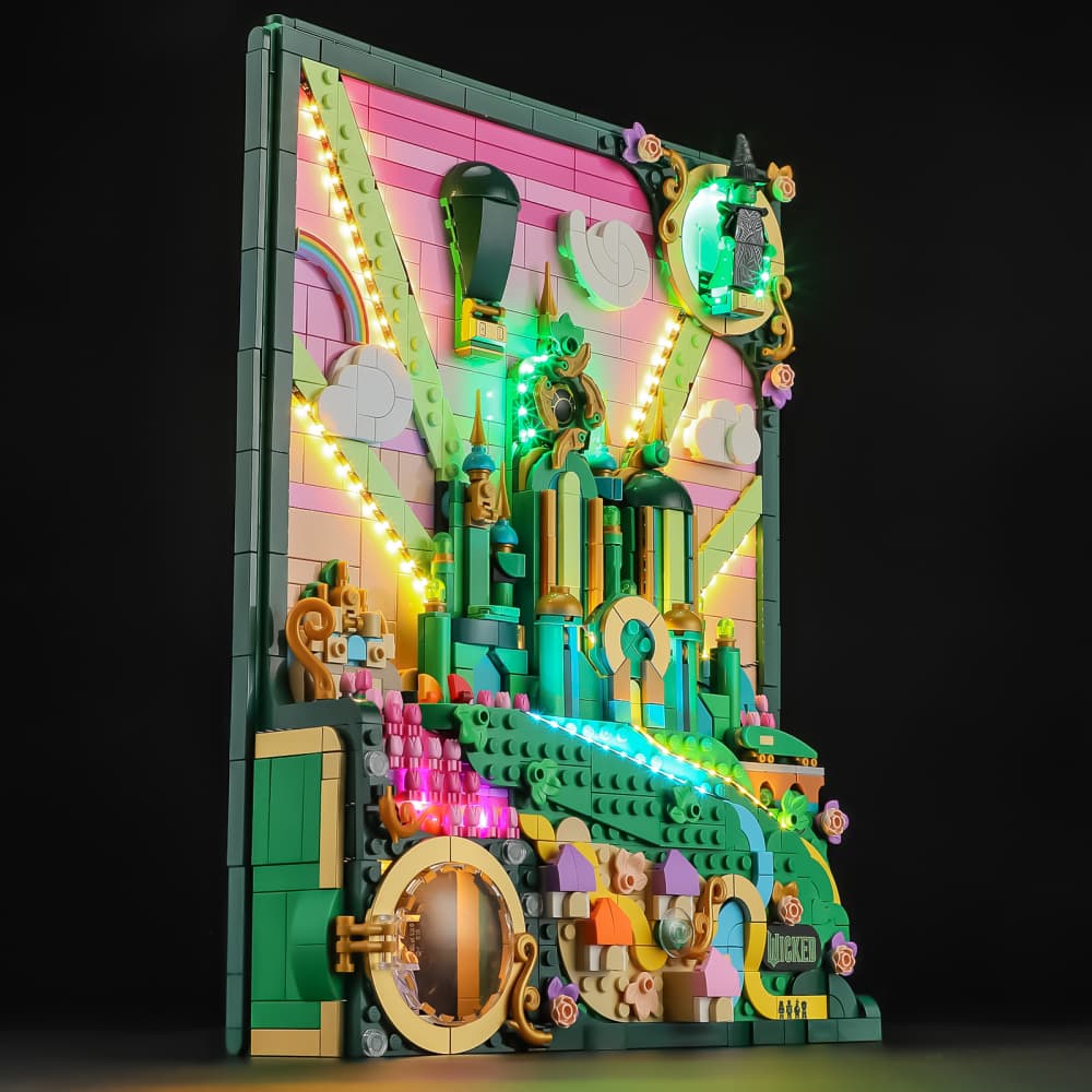 BRIESTA Emerald 新品未使用 Briksmax 2.0 Light Kit For LEGO Emerald City Wall Art #75685