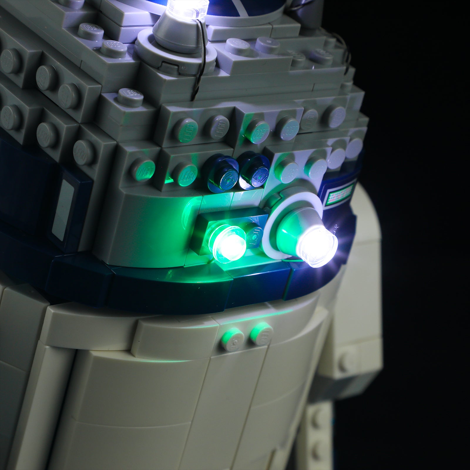 YEABRICKS Luce a LED per modello 75379 Star Wars R2-D2 Building Blocks (set da c YEABRICKS Luce a LED per modello 75379 Star Wars R2-D2 Building Blocks (set da c