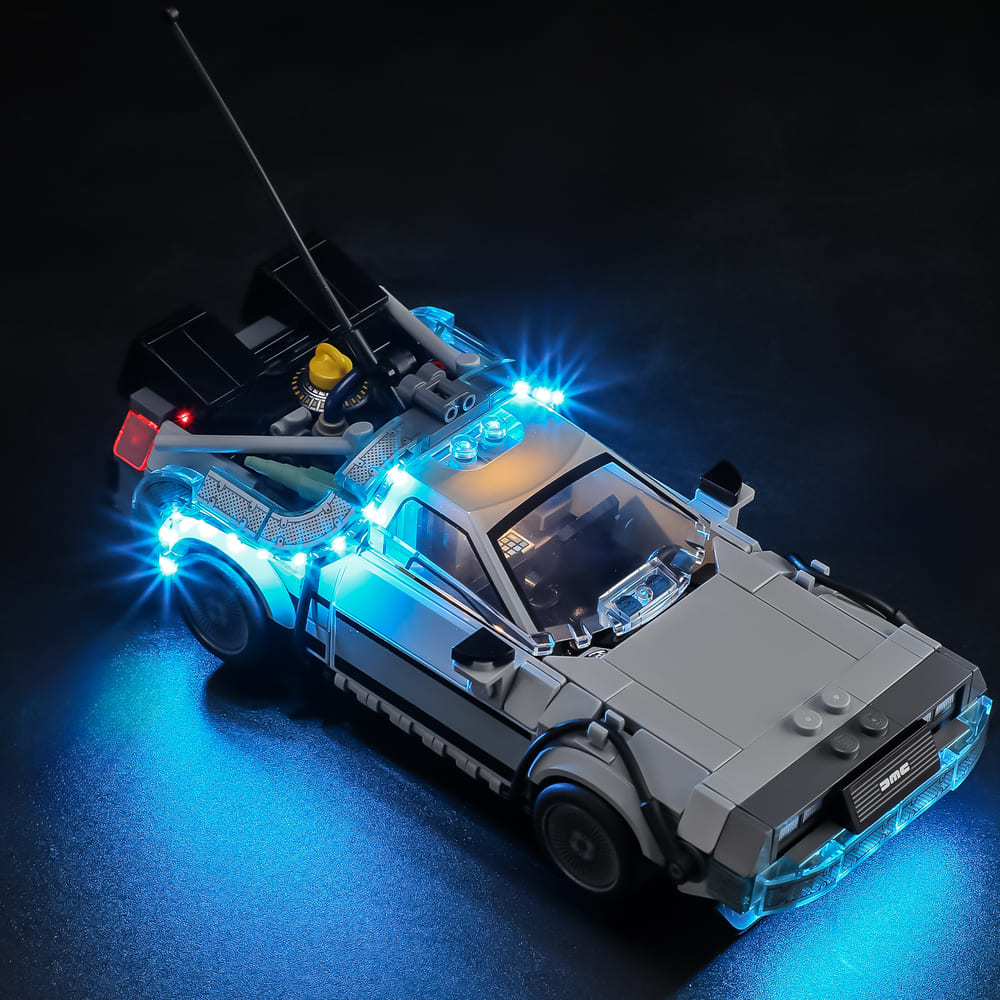 Light Kit for Time Machine from Back to the Future 77256- Briksmax 2.0【Not Final Price｜Coming Soon】