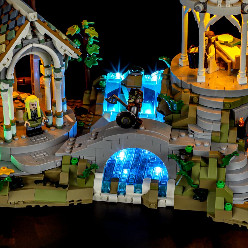 Light Kit For The Lord Of The Rings: Rivendell #10316-Briksmax