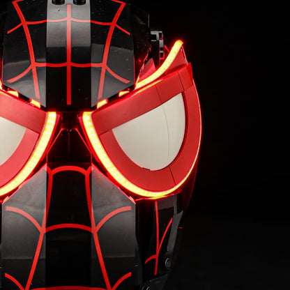 Kit d'éclairage pour masque de Miles Morales n° 76329 - Briksmax 2.0