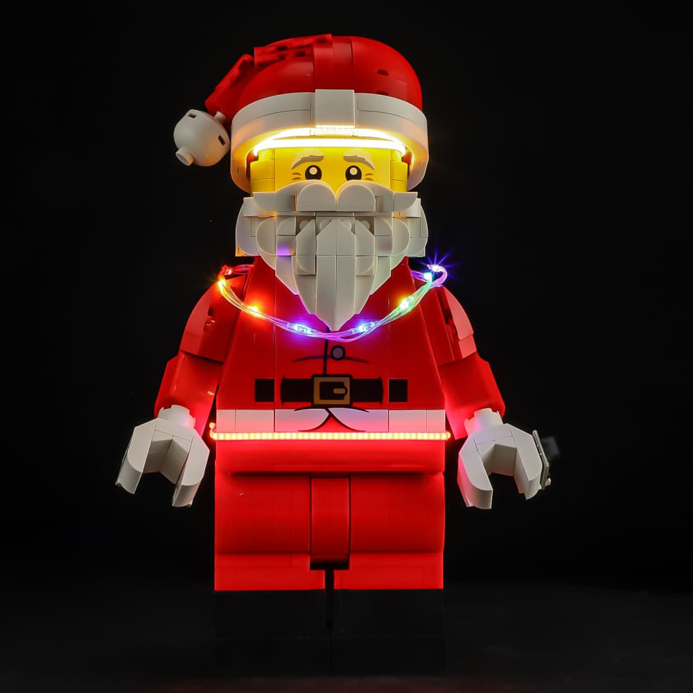 Light Kit For Up-Scaled Santa Minifigure #40820- Briksmax 2.0