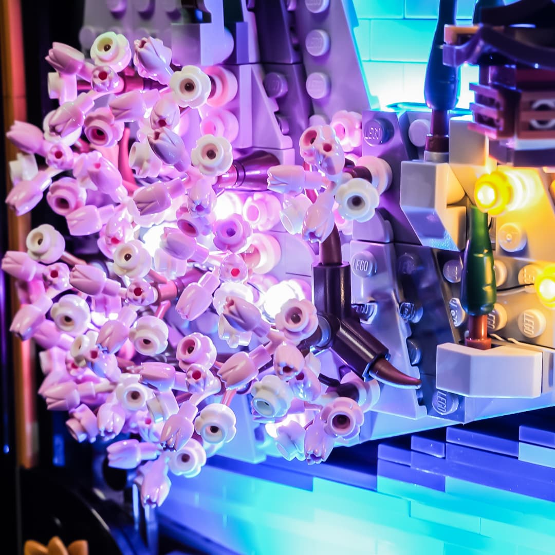 LEGO Japanese Cherry Blossom Landscape Light Kit | LED Upgrade