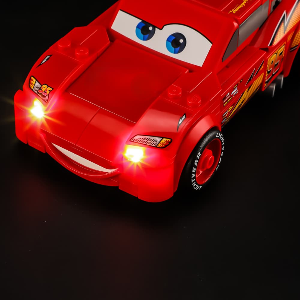 Beleuchtungsset für Lightning McQueen 77255 – Briksmax 2.0