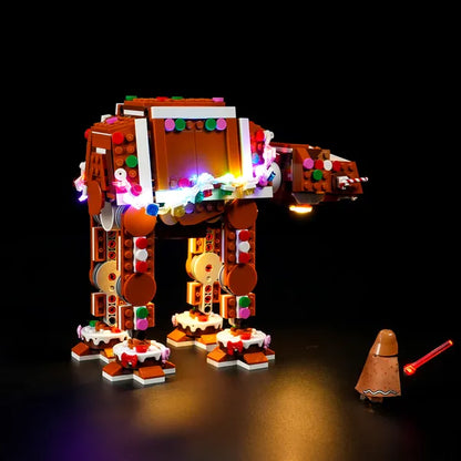 Color-Changing Light Kit for Gingerbread AT-AT Walker 40806 - Briksmax 2.0【Not Final Price｜Coming Soon】