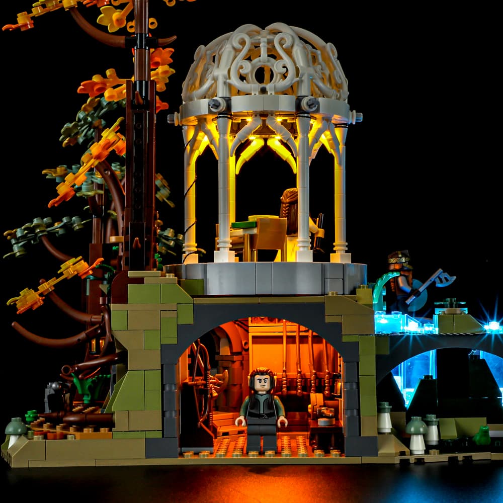 Light Kit For The Lord Of The Rings: Rivendell #10316-Briksmax