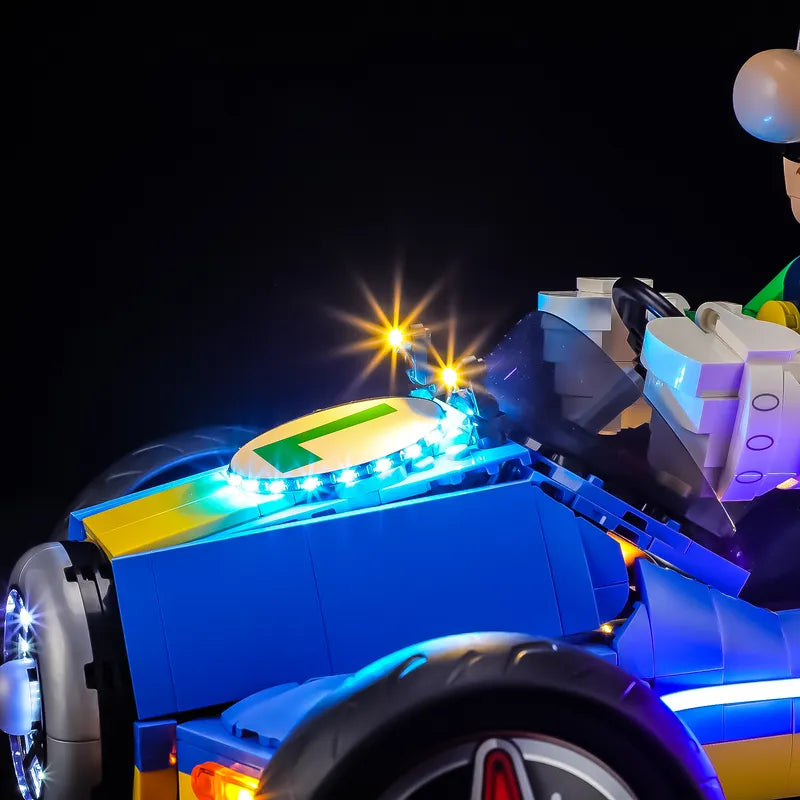 Light Kit for Mario Kart – Luigi & Mach 8 #72050 - Briksmax 2.0