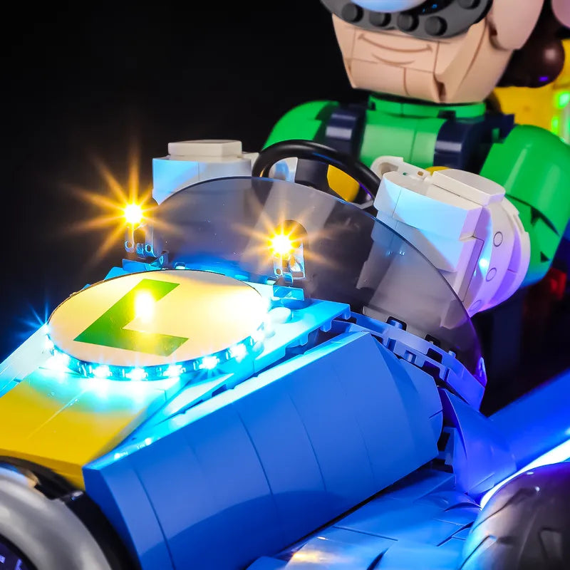 Light Kit for Mario Kart – Luigi & Mach 8 #72050 - Briksmax 2.0