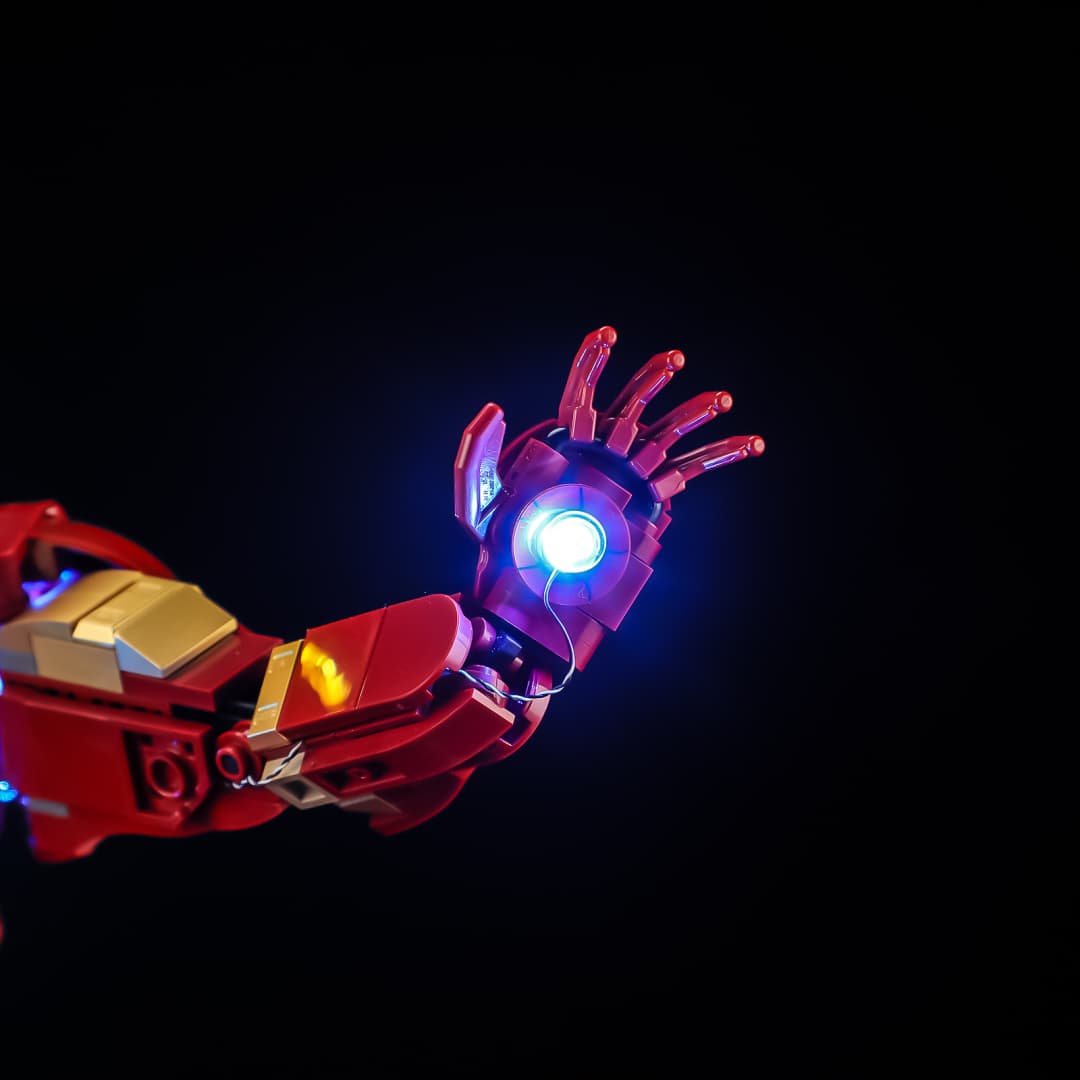 Touch-Control Light Kit for Iron Man Mark 3 Collectors' Edition 76344- Briksmax 2.0