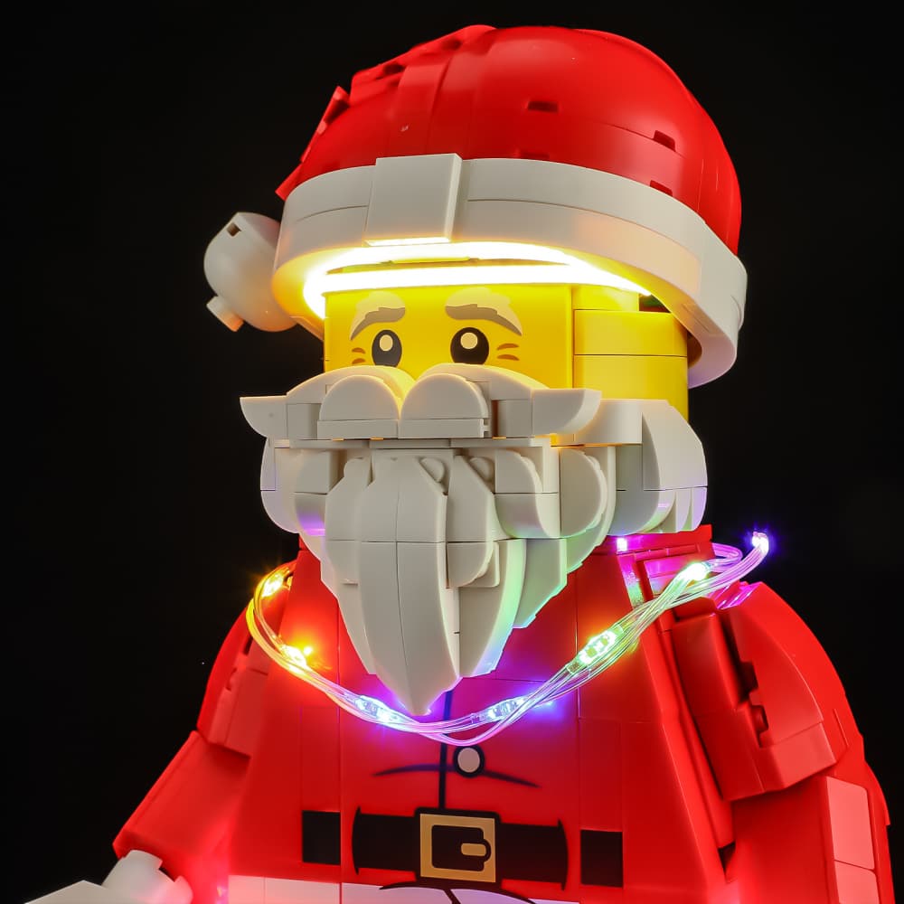 Light Kit For Up-Scaled Santa Minifigure #40820- Briksmax 2.0
