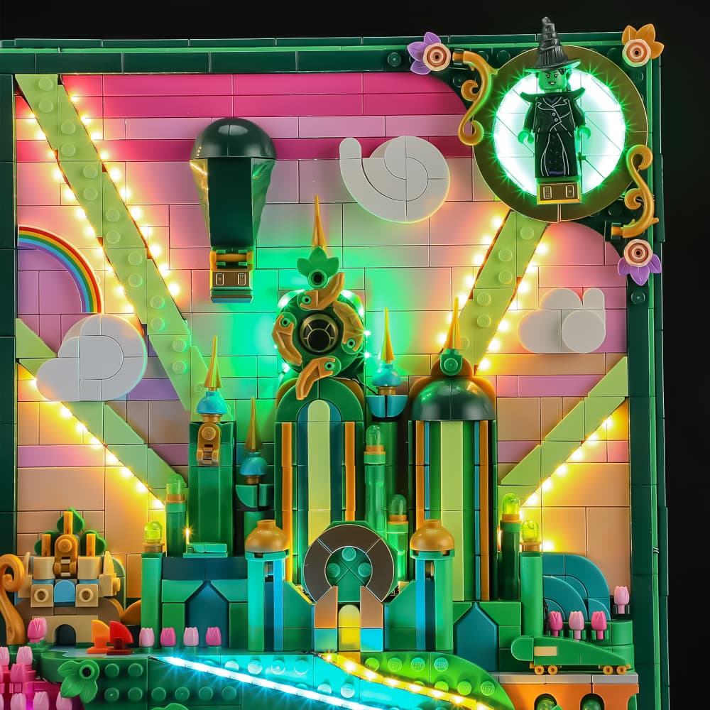 Light Kit For Emerald City Wall Art  #75685-Briksmax 2.0