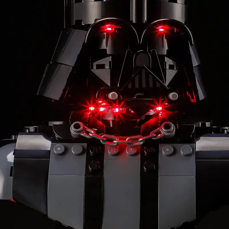 Light Kit for Darth Vader Bust 75439-Briksmax 2.0（Wave Sensor Control）