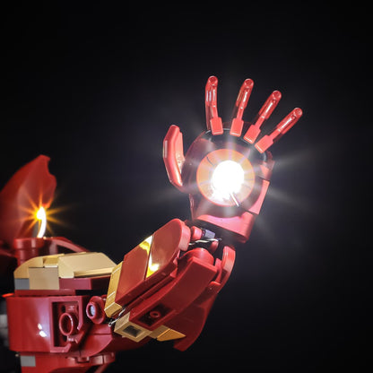 Kit d'éclairage pour Iron Man Mark 3 Collector' Edition 76344 - Briksmax 2.0