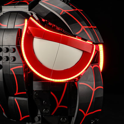 Kit d'éclairage pour masque de Miles Morales n° 76329 - Briksmax 2.0