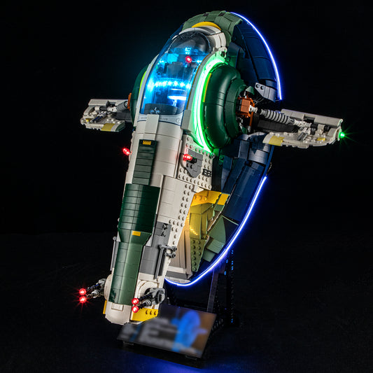 BriksMax 2.0 Light Kit For Jango Fett's Firespray-Class Starship #75409