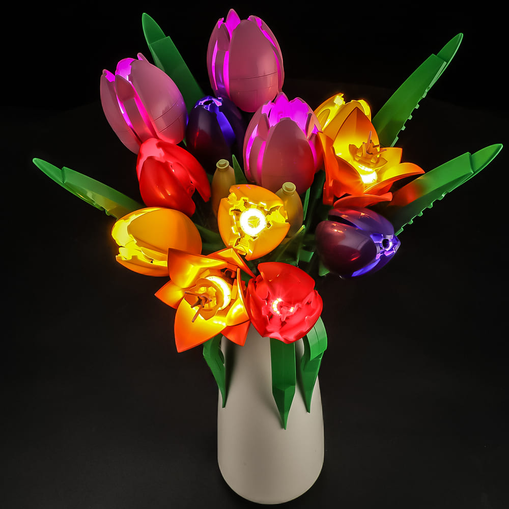 Light Kit for Tulip Bouquet 11501- Briksmax 2.0