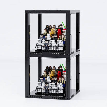 Compact 4-Tier Display Case for 36 LEGO® Minifigures | 2 Pack