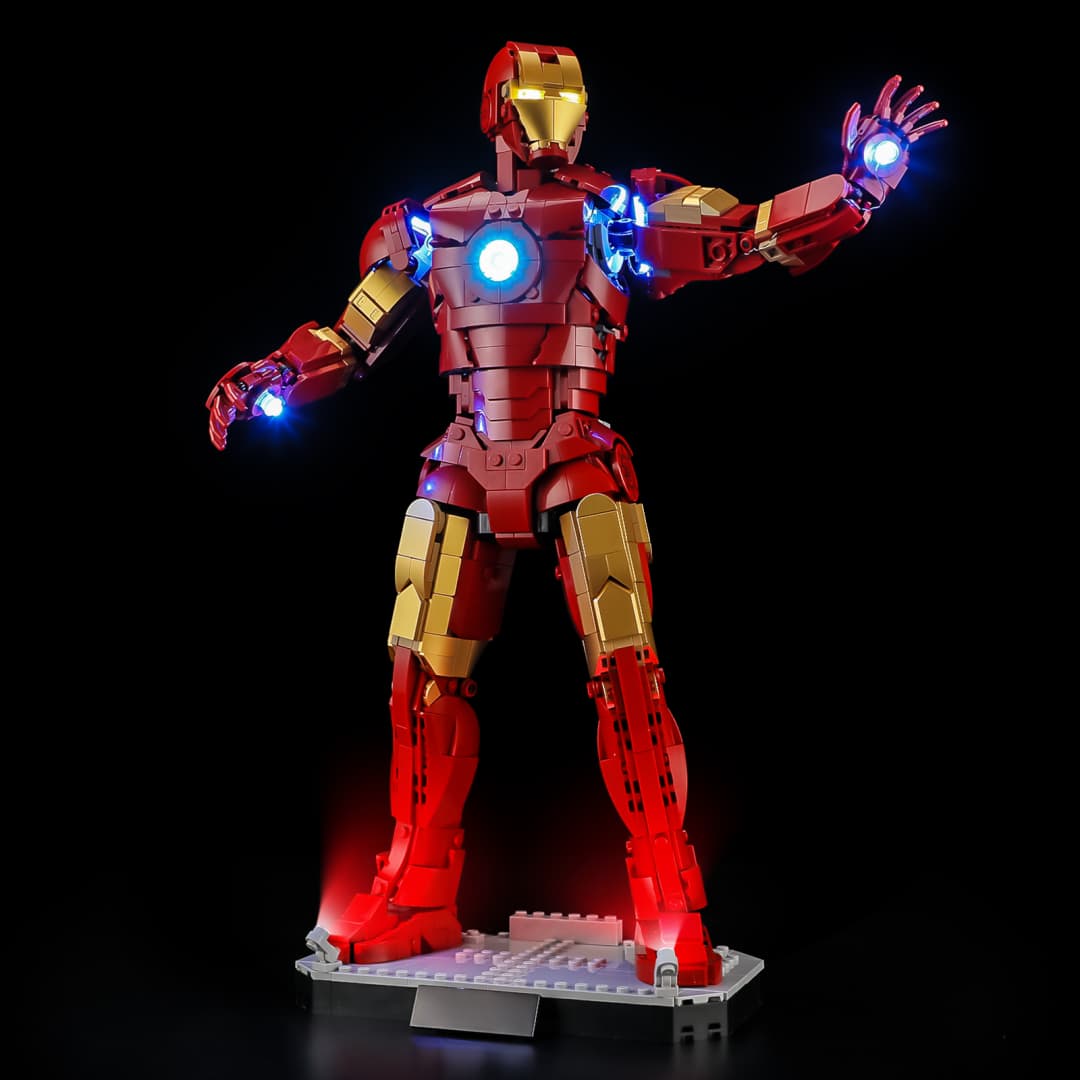 Kit d'éclairage pour Iron Man Mark 3 Collector' Edition 76344 - Briksmax 2.0