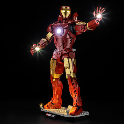 Kit d'éclairage pour Iron Man Mark 3 Collector' Edition 76344 - Briksmax 2.0